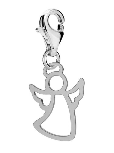  Sterling Silver 925 Angel Clasp Charm Pendant For Charms Bracelet A25C