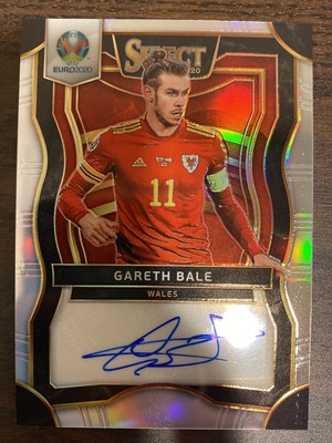 2020 GARETH BALE SILVER PRIZM AUTOGRAPH PANINI SELECT CARD UEFA EURO WALES SP 