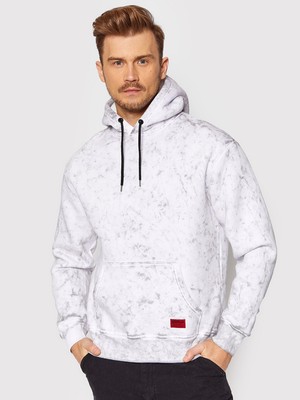 

CAT Washed Hoodie Мужская серая белая повседневная спортивная одежда Толстовка с капюшоном, Grey