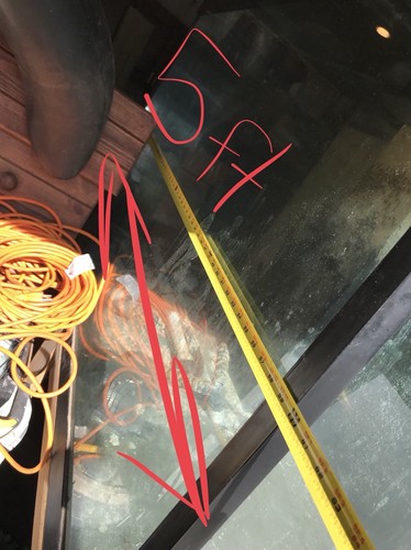 280gtank Glass -USED aquarium WITH- Oak Stand  5ftx2.5ftx3ft HOLDS WATERS