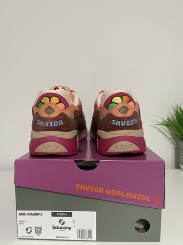 Pre-owned Saucony Jae Tips X  Grid Shadow 2 'wear To A Party' Brown S70826-2 - Men's 9.5