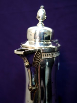 Shabby Middle Town 1898 Silver Plate Serving Aesthetic Art Decor Pitcher Ewer