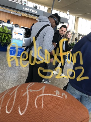 Juju Smith Schuster Autographed Football Official Pittsburgh Steelers