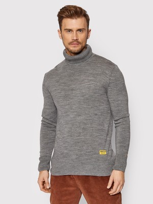 

CAT Workwear Golf Sweater Мужская серая повседневная водолазка, Серый