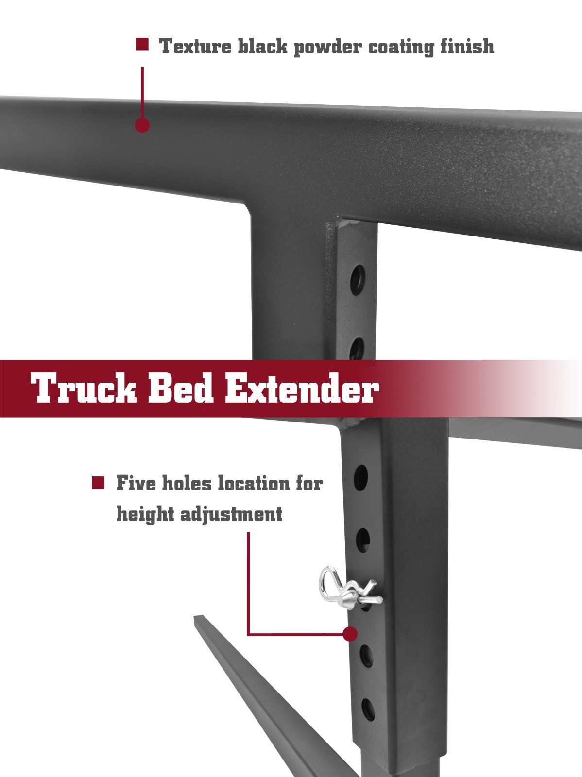 truck boat rack on Adjustable 2 Universal Truck Bed Hitch Extender For Ladder Rack Canoe Kayak Ebay