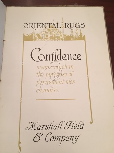 RARE MARSHALL FIELD & COMPANY ORIENTAL RUGS RUG CATALOG CATALOGUE PERSIAN ASIAN