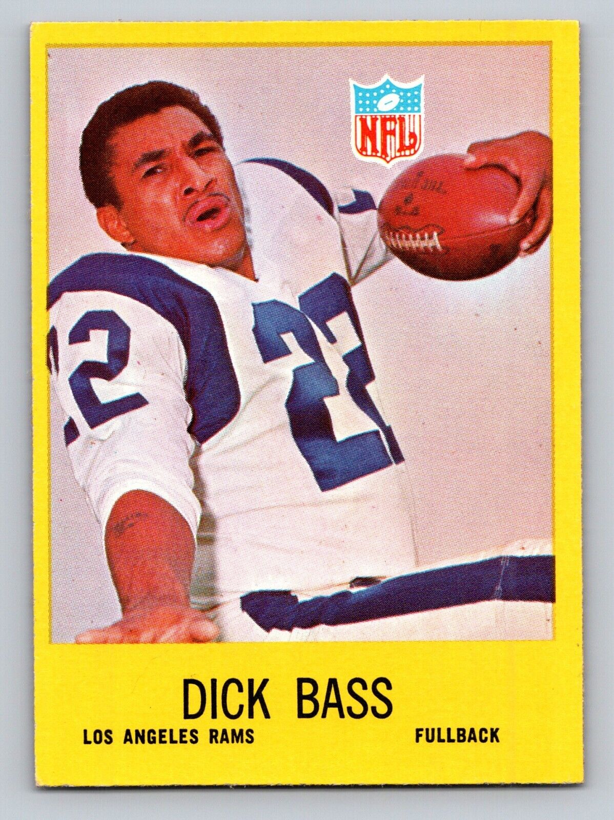 1967 Philadelphia Football No. 86 Dick Bass Los Angeles Rams 1967 Philadelphia Football No. 86 Dick Bass Los Angeles Rams