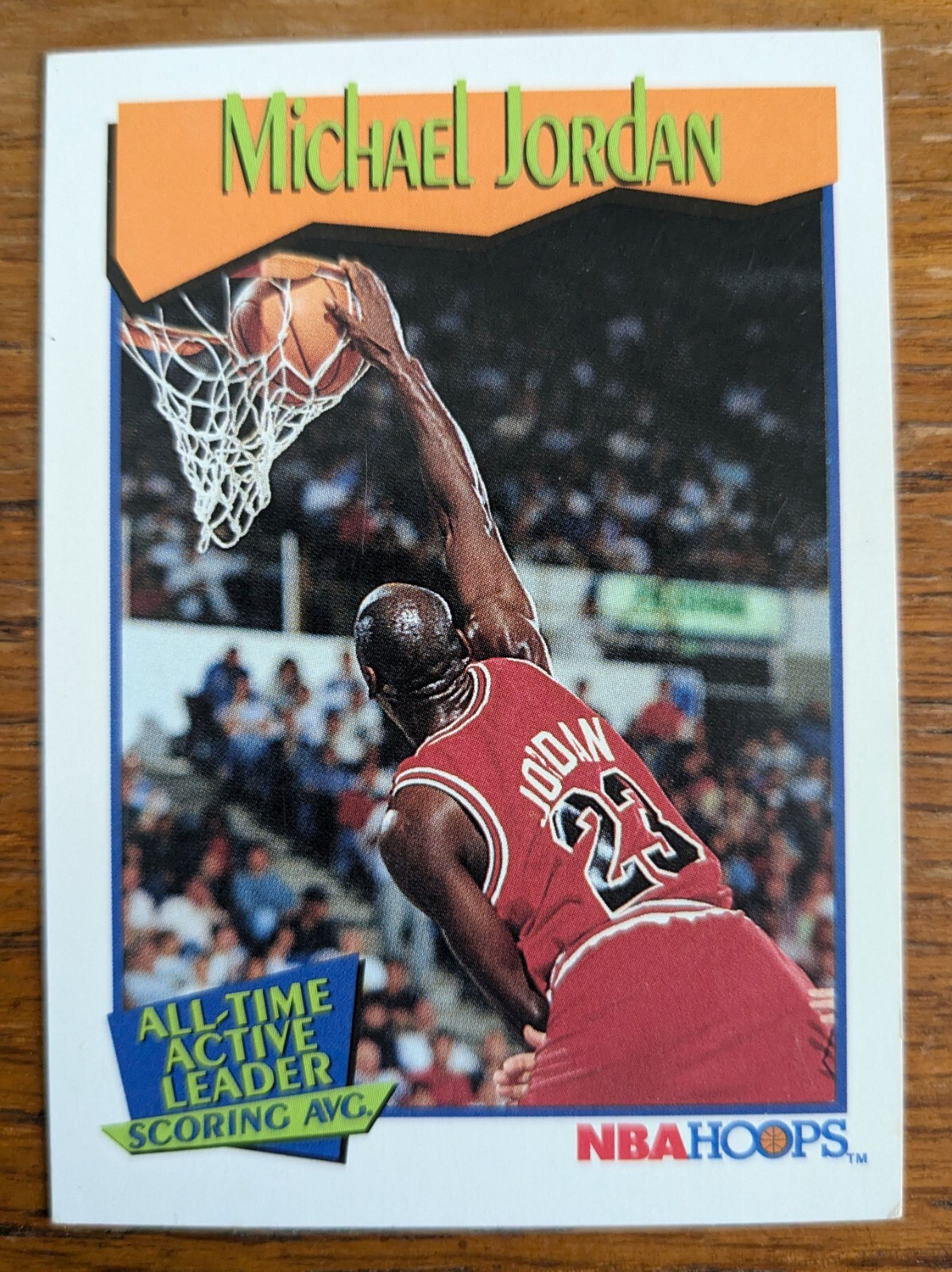 MICHAEL JORDAN 1991-92 NBA HOOPS ALL-TIME ACTIVE SCORING
