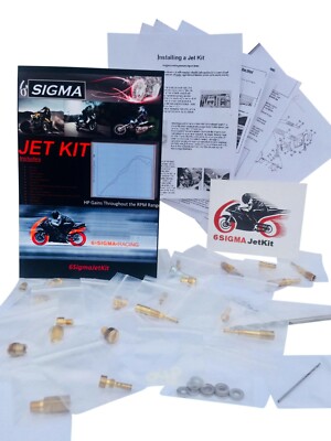 6 Sigma Jet Kit FZS600 Yamaha FZ6S FAZER Custom Carburetor Stage 1-2-3