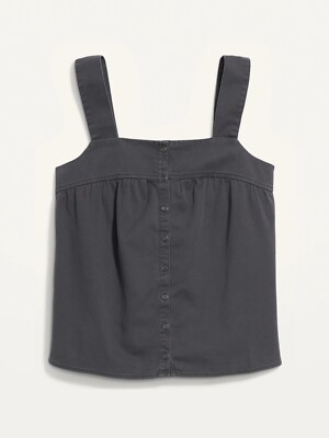 Old Navy Women s Utility Sleeveless Button-Front Twill Top Size XS L Tall XL XXL