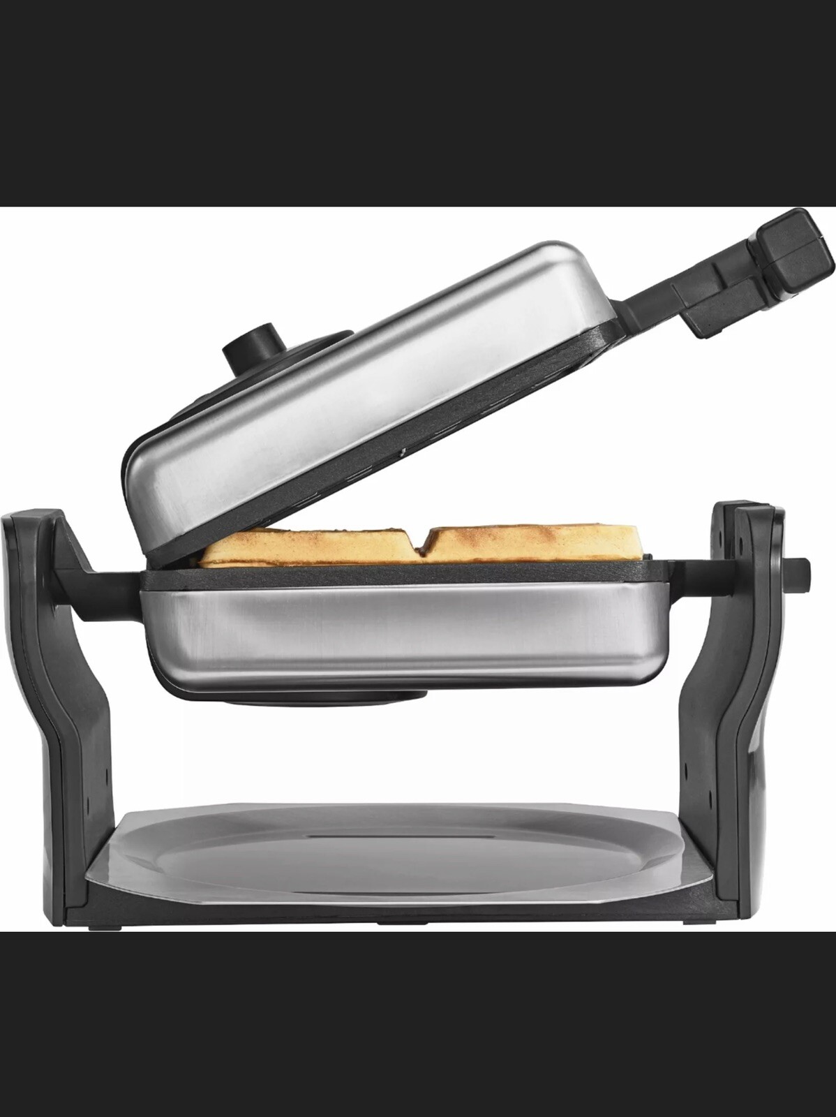 bella rotating stainless steel waffle maker