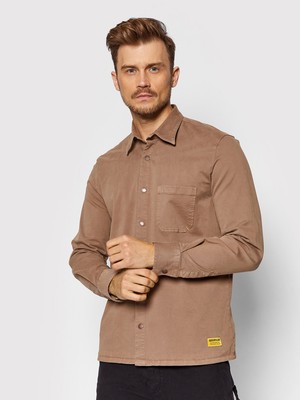 

CAT Рубашка Lifestyle с длинным рукавом Мужская Camel Casual Top CATerpillar Top, Коричневый, CAT Long Sleeve Lifestyle Shirt