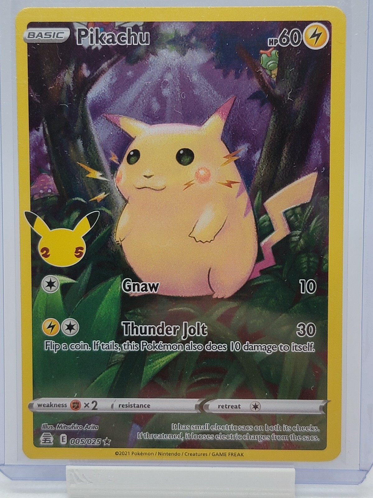 Pokemon Pikachu 25th Anniversary Celebrations 005/025 Base Pokemon Pikachu 25th Anniversary Celebrations 005/025 Base