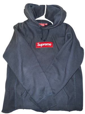 Supreme Box Logo Hoodie FW16 - Navy L 