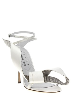 Pre-owned Sergio Rossi X Area 'area Marquise' Sandals In White