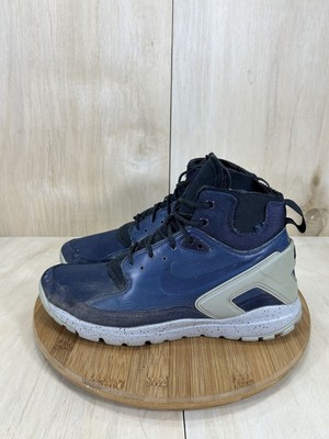 Nike Koth Ultra Mid Obsidian Black Leather Athletic Shoes Mens Size 10