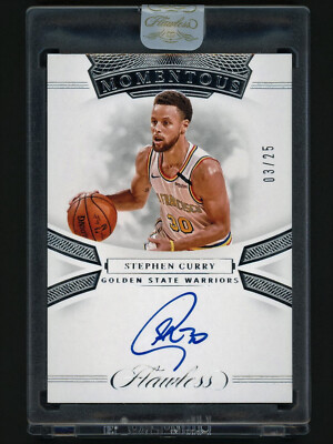 シングルカード SELECT Few Signatures Stephen Curry 2019-20 Panini Flawless Momentous Stephen Curry Autograph