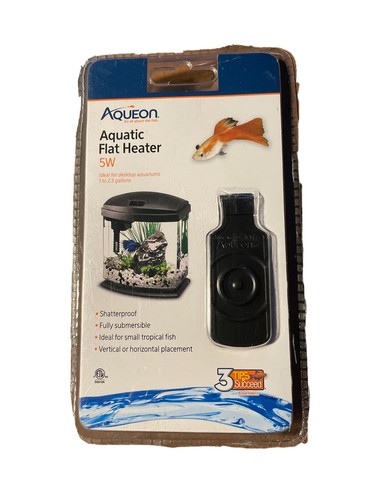 Aqueon Aquatic Flat Heater 5 Watts Submersible 1-2.5 gallon Fish Tank Aquarium