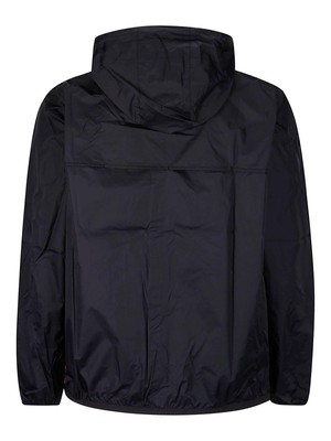 Pre-owned Comme Des Garçons Play X K-way Zipped Coat In Orange Black