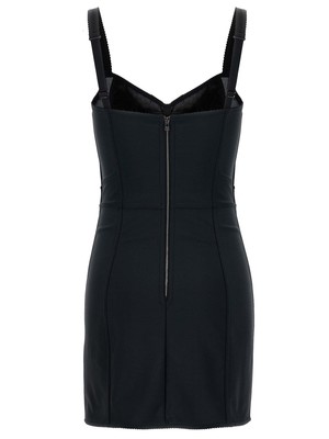 Pre-owned Dolce & Gabbana Mini Dress In Black