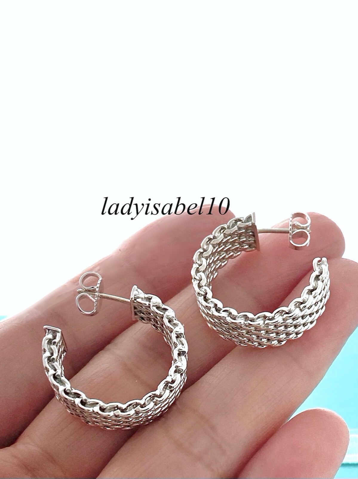 Tiffany & Co. ビーズエッジリング Vintage Tiffany & Co. Diamond X Cross Stitch Stud Earrings