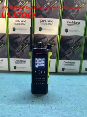 US STOCK - APX-8000 VHF/UHF Walkie Talkie Dual Band Radio Dual PTT 128-Channels