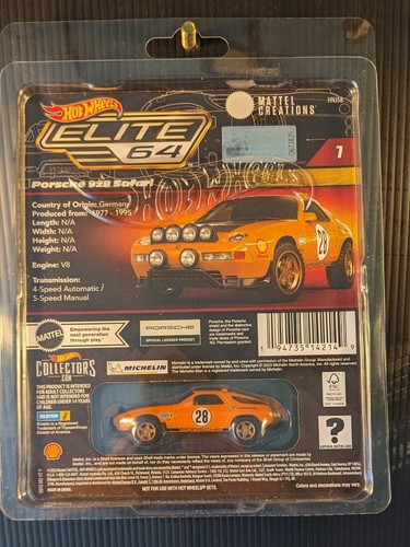 2024 RLC Hot Wheels Porsche 928 Safari Elite 64 Red Line Club Exclusive orange