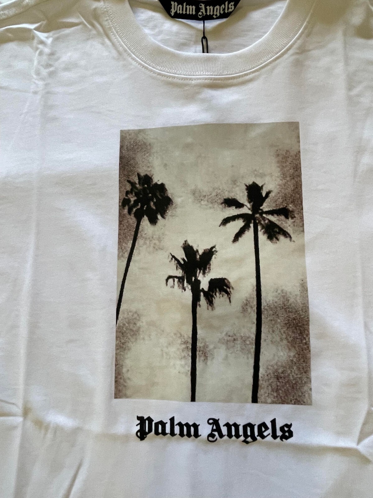 PALM ANGELS PALM ANGLES IMAGE PRINT T-SHIRT / WHITE / SIZE M, L, XL (OVERSIZE)