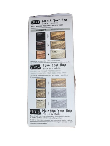 ￼ Kiss Lift Up Complete Bleach And Tone Kit￼ - ICE - New In Box