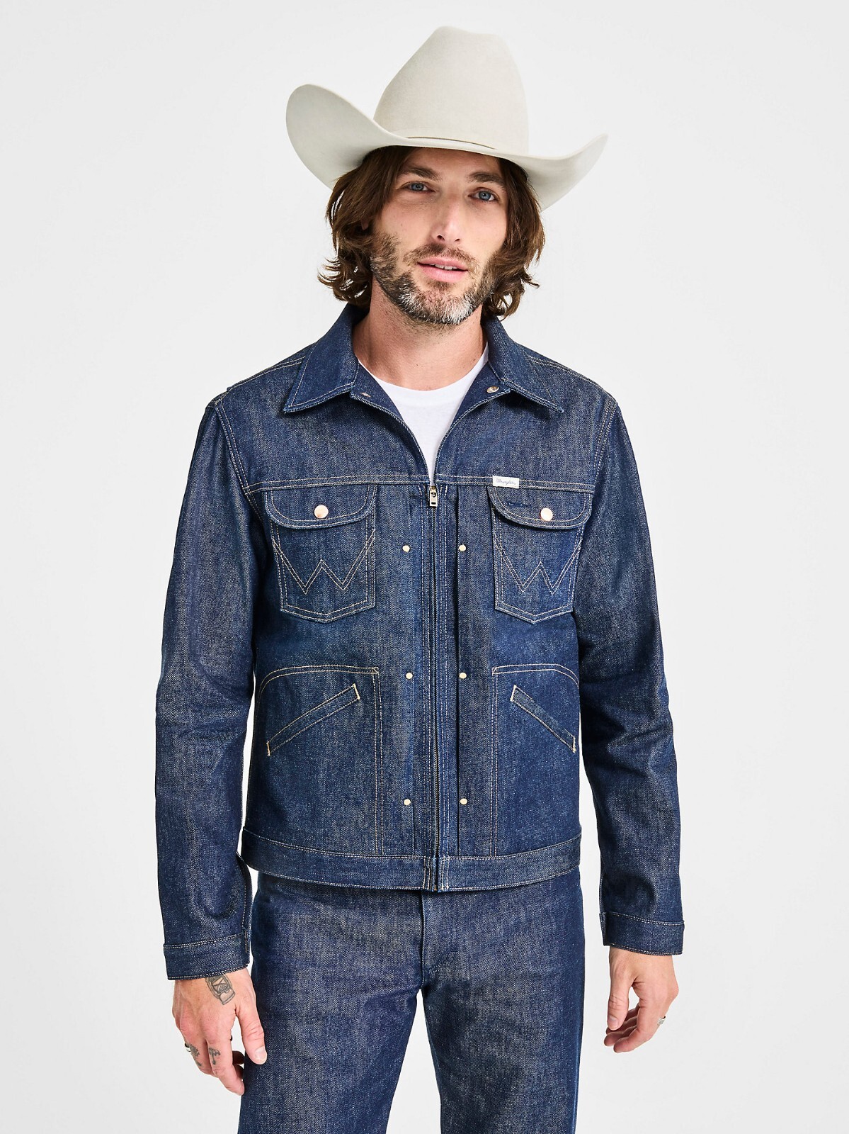 【YOURNUS】Macael Western Denim Jacket kapital 11.5oz denim Mexican tuxedo westerner indigo bone