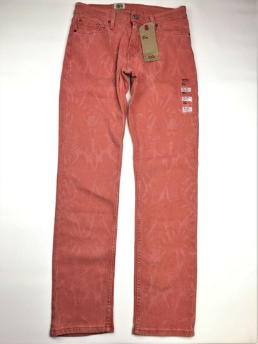 Levi's 511 Slim Fit Stretch Jeans Pink Aldo Tea Rose Size Mens 30W