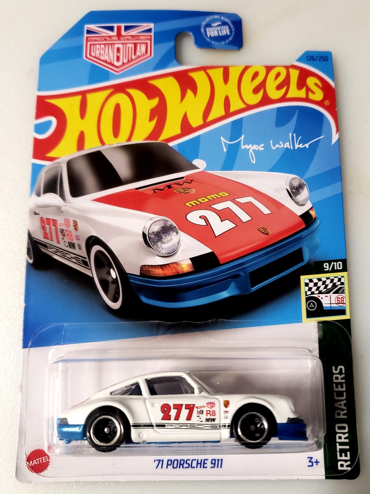 2023 Hot Wheels White '71 Porsche 911 126/250 Retro Racers 9/10
