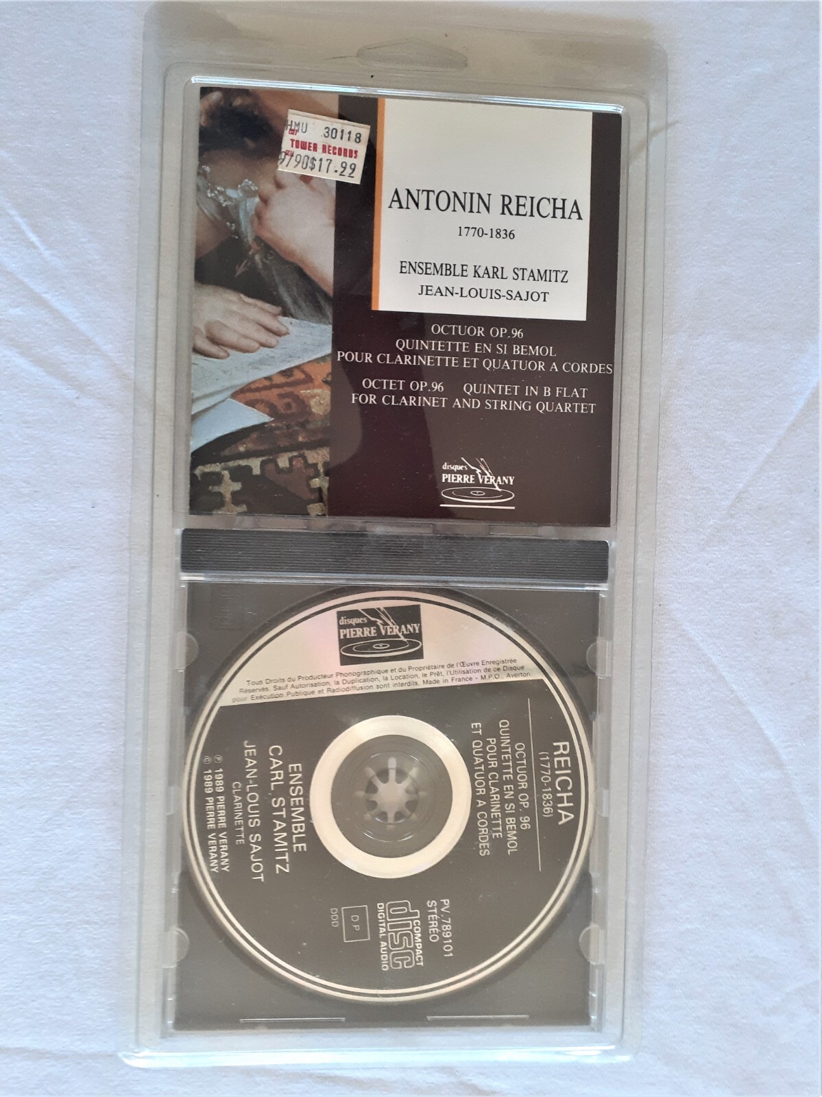 Antonin Reicha : Ensemble Karl Stamitz, France 1989 Disques Pierre Verany – PV.789101 Antonin Reicha : Ensemble Karl Stamitz, France 1989 Disques Pierre Verany – PV.789101