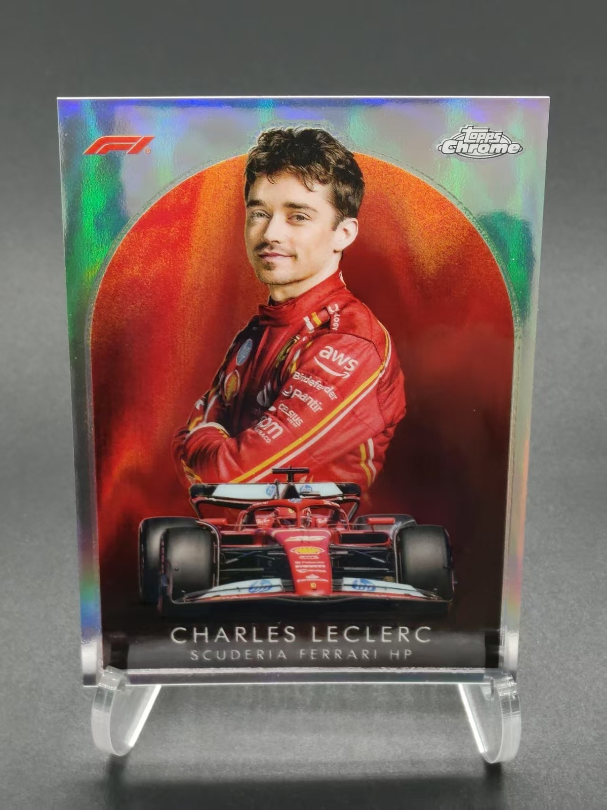 TOPPS CHARLES LECLERC ルクレール オレンジレッド リフ Charles Leclerc 2024 Topps Chrome Formula 1 #3 Orange