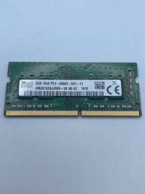 HP SK Hynix 8GB 1RX8 PC4-2666 DDR RAM 933284-001 sodimm (HMA81GS6JJR8N)