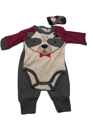 set de bebe  quack jack para Niño de 0/3 M 3 piezas incluye medias