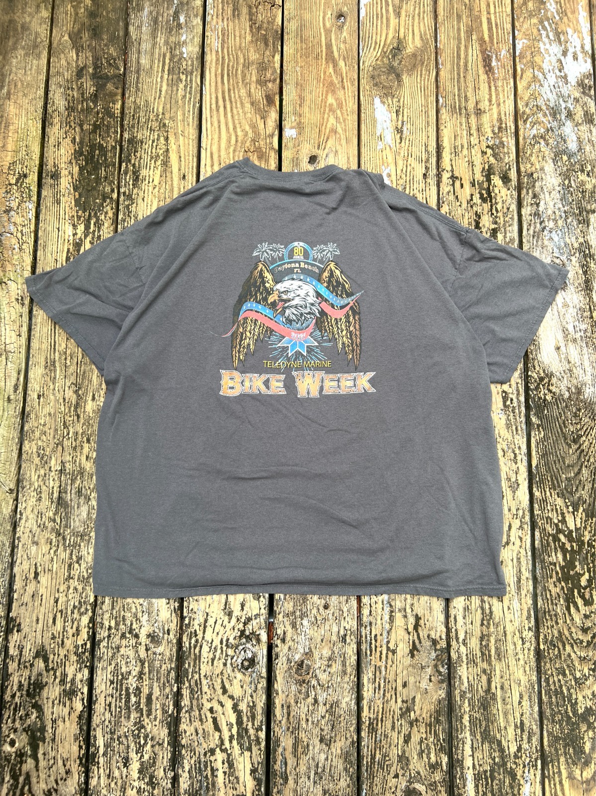Vintage Daytona Beach Bike Week 2021 biker tee gray 4xl