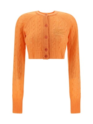 Pre-owned Etro Cardigan In Orange