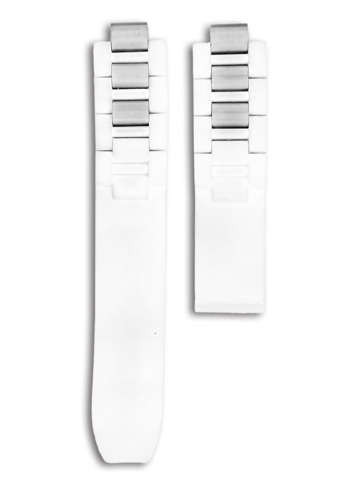 Authentic NEW CARTIER Chronoscaph White Rubber Strap Band 4 Authentic NEW CARTIER Chronoscaph White Rubber Strap Band 4