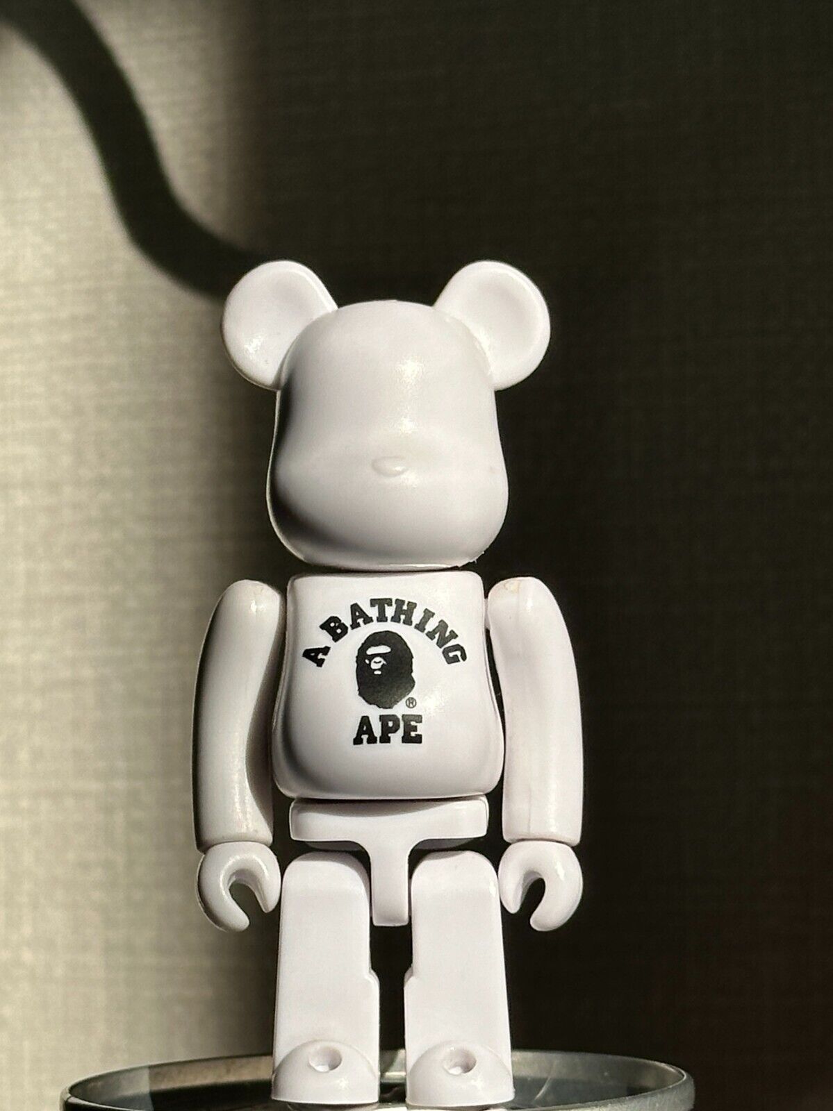 Bearbrick 100% Bape Ape Play Medicom Toy A Bathing Ape White Bearbrick 100% Bape Ape Play Medicom Toy A Bathing Ape White