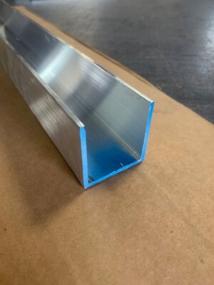 1/8'' Thick x 2'' x 2'' 6061-T6 Aluminum Channel x 3'' Long, Sharp Corner Channel