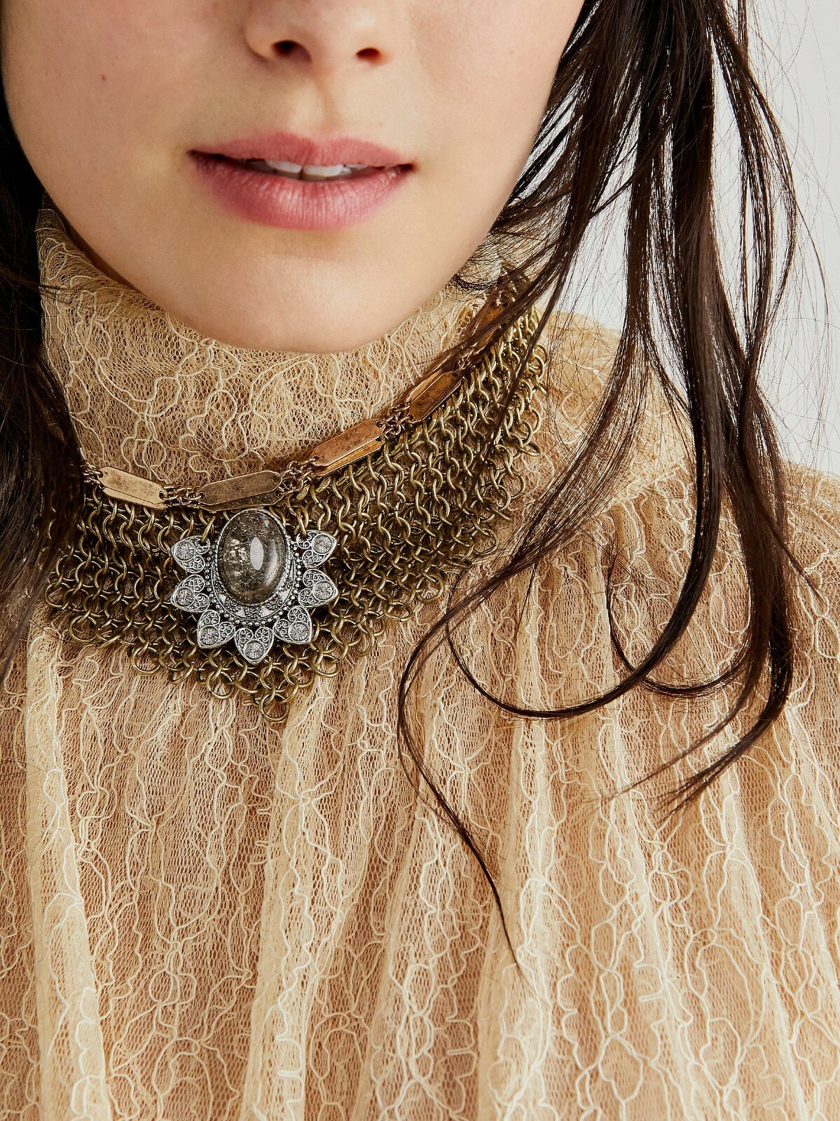 andmary Claire choker tops white アンドマリー ANDMARY】Claire choker tops