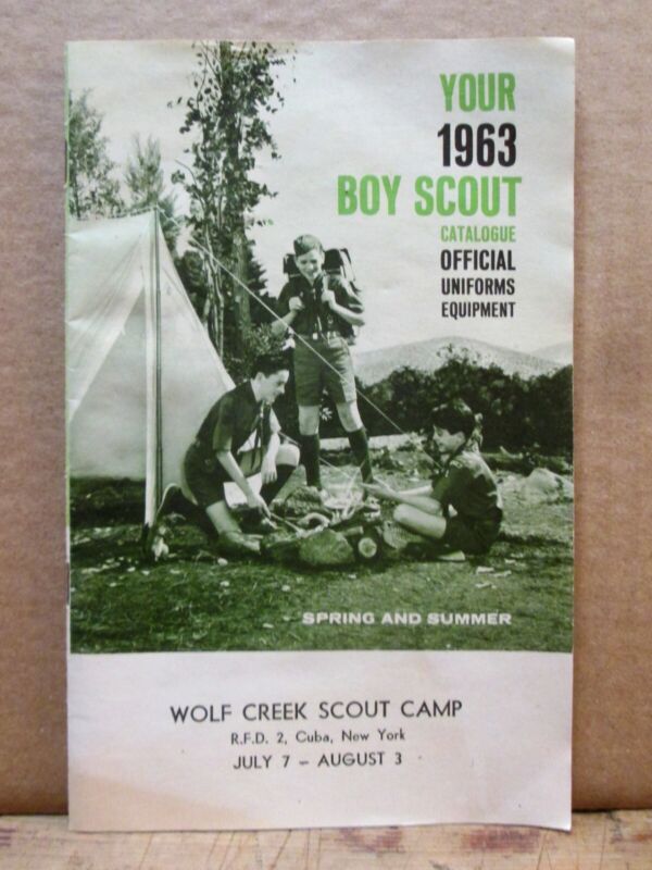 1963 BOY SCOUTS OF AMERICAN OFFICIAL CATALOG for Uniforms and Gear, 32 Pgs, BSA