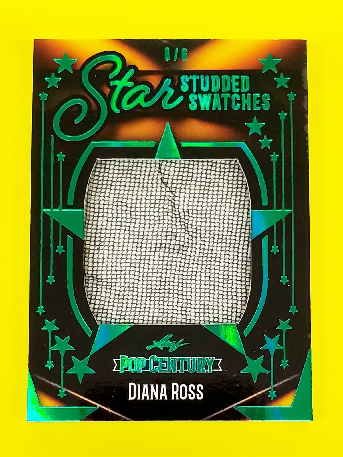 2023 Leaf Metal Pop Century Star Studded Swatches Green SSS