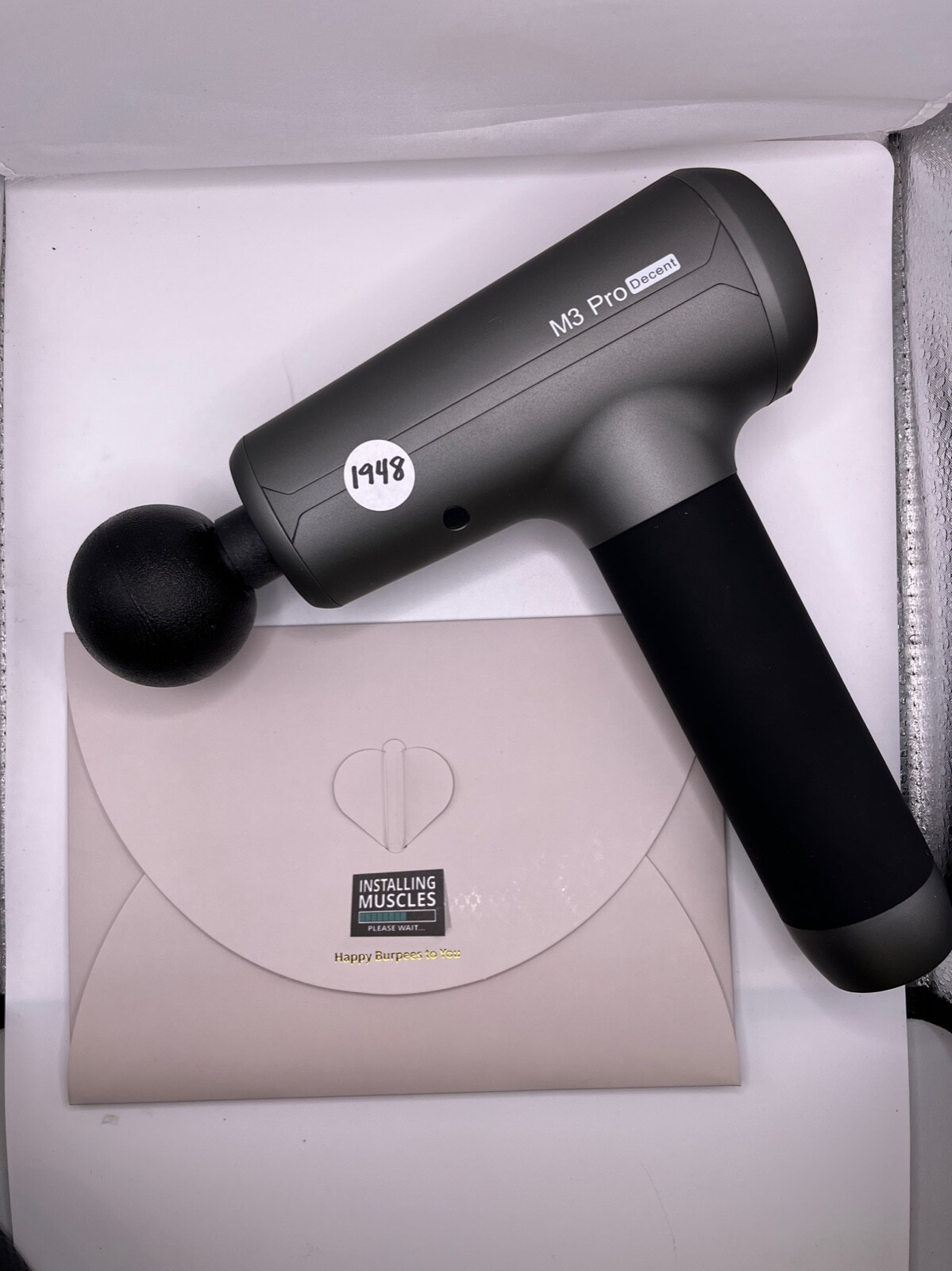 OPOVE M3 Pro Decent Silver Black Deep Tissue Percussion Electric Massage Gun OPOVE M3 Pro Decent Silver Black Deep Tissue Percussion Electric Massage Gun