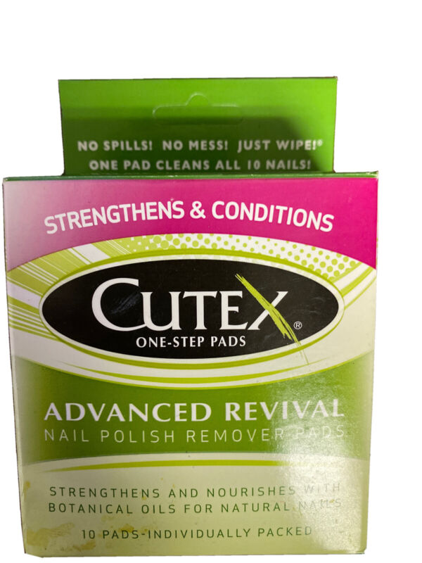 Cutex Nail Polish Remover Pads Advanced Revival 10 Pk