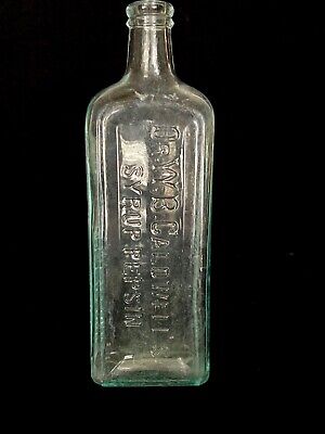 Vintage Antique Medicine Bottle DR W B CALDWELL'S SYRUP PEPSIN 9'' Monticello IL