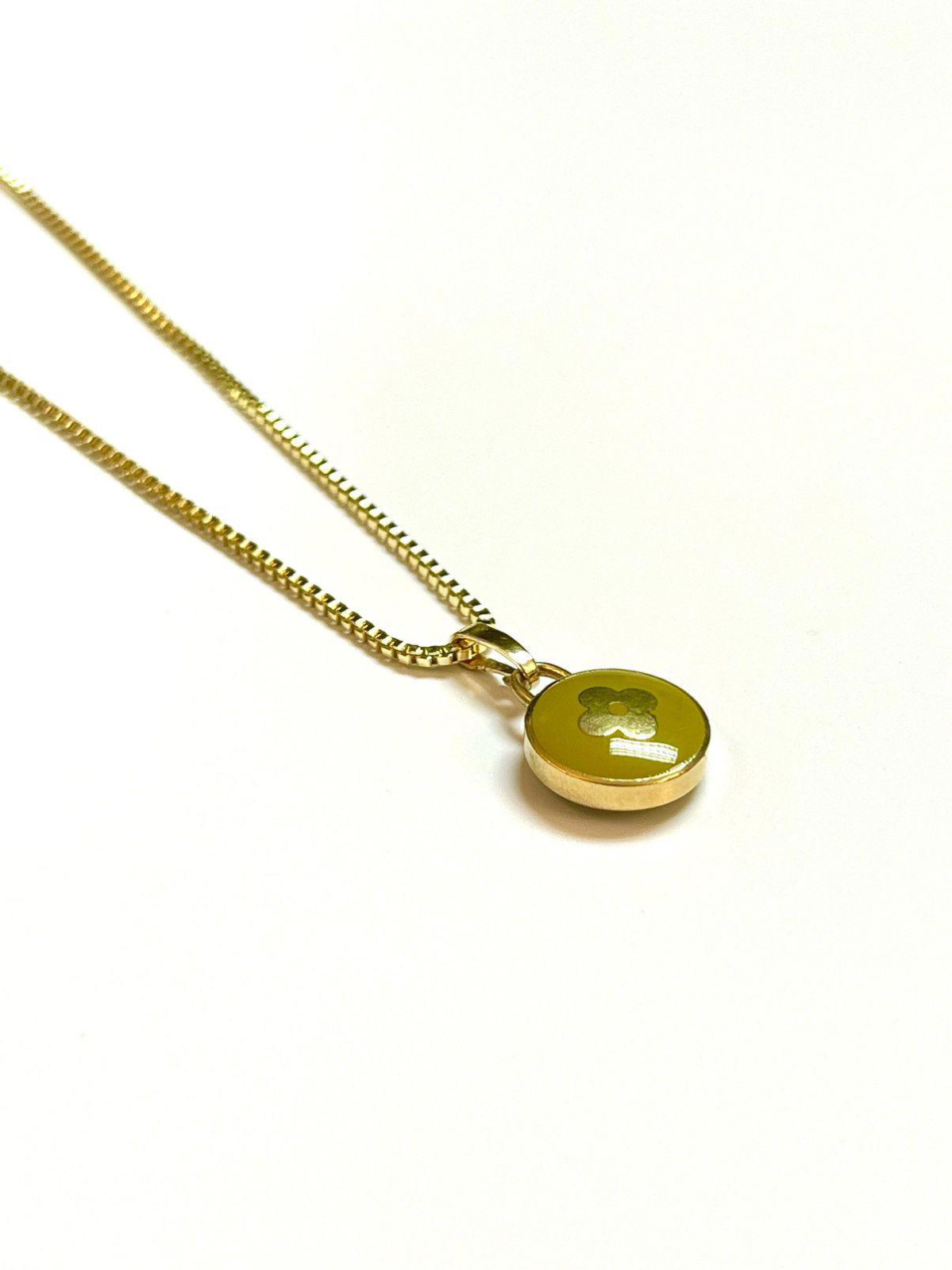 Louis Vuitton LV Clover Pendant on Chain Necklace eBay