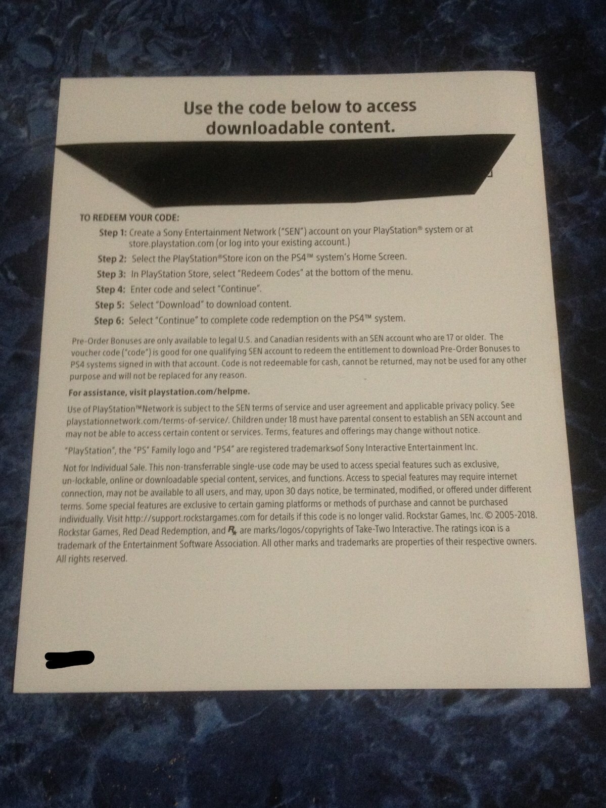 Red Dead Redemption II (2) PS4 DLC Download Code War Horse Outlaw Survival Kit