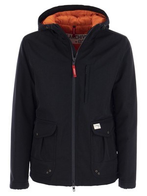 Pre-owned Fay Windbreaker - Hooded Jacket In Blue